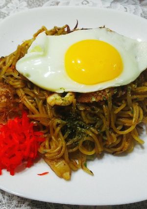 海鮮で豪華に！屋台のような焼きそば-レシピのメイン写真