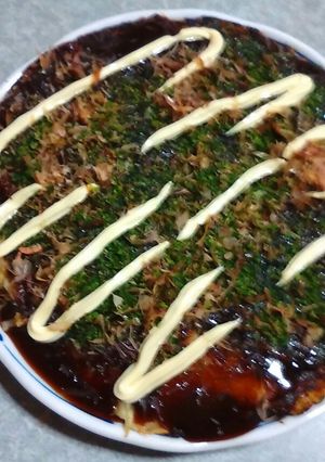 ♥キャベツの山盛りお好み焼き♥-レシピのメイン写真