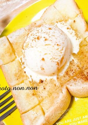 シナモン香るはちみつ&アイスのトースト-レシピのメイン写真