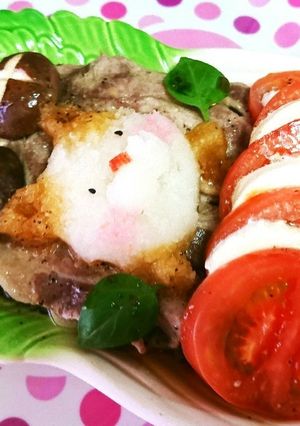 蒸し豚と野菜のカプレーゼ【さっぱり絶品】-レシピのメイン写真