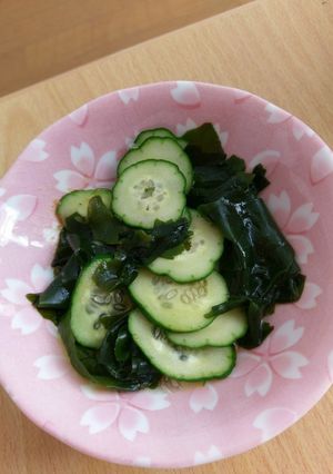 梅ポン酢できゅうりとわかめの酢の物-レシピのメイン写真