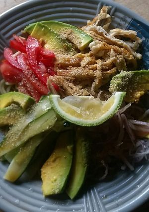 パスタを使った冷麺-レシピのメイン写真