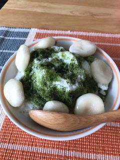 大人のかき氷 抹茶ミルク金時-レシピのメイン写真