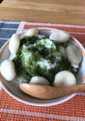 大人のかき氷 抹茶ミルク金時-レシピのメイン写真