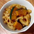 お酢入りでさっぱり☆蓮根と南瓜の甘辛