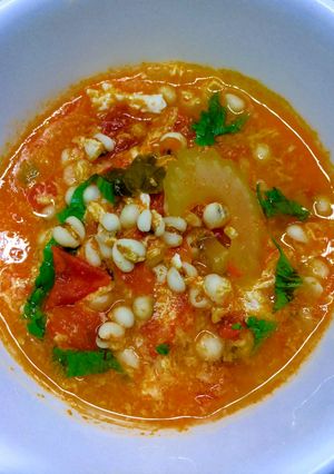 すっきり薬膳：はと麦のトマトスープ-レシピのメイン写真