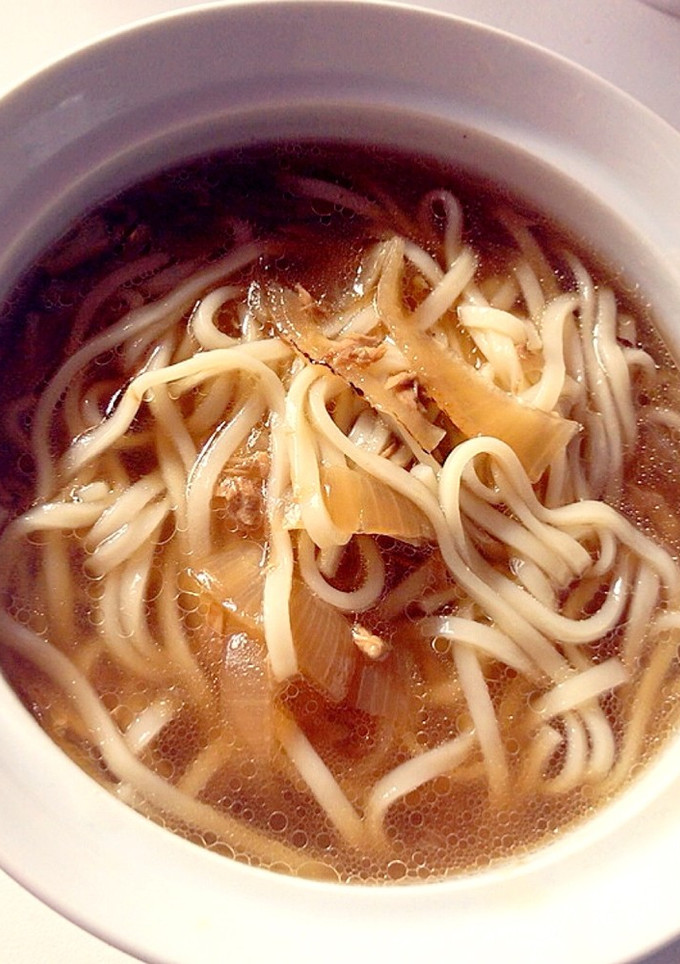 【簡単】玉ねぎとツナの和風スープ風うどん-レシピのメイン写真