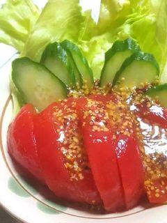 グリーンサラダ✿粒マスタードドレッシング-レシピのメイン写真