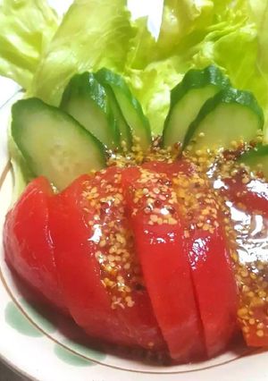 グリーンサラダ✿粒マスタードドレッシング-レシピのメイン写真