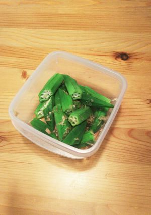 レンジdeオクラの白だし和え-レシピのメイン写真