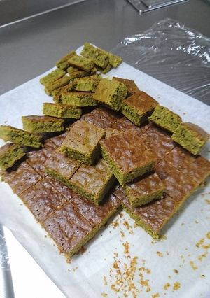 抹茶ブラウニー♪(天板)-レシピのメイン写真