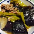 【大量消費】なすとピーマンと牛肉の煮物