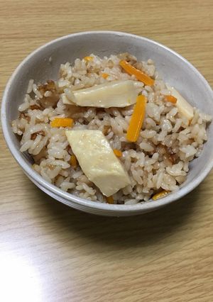 たけのこの水煮で炊き込みご飯♪-レシピのメイン写真