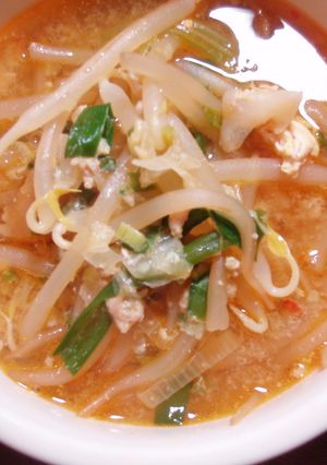 餃子のタネが余ったら…坦々麺風スープ☆-レシピのメイン写真