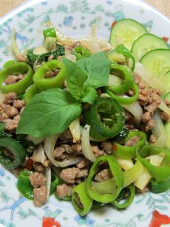 豚挽き肉のガパオ炒め-レシピのメイン写真