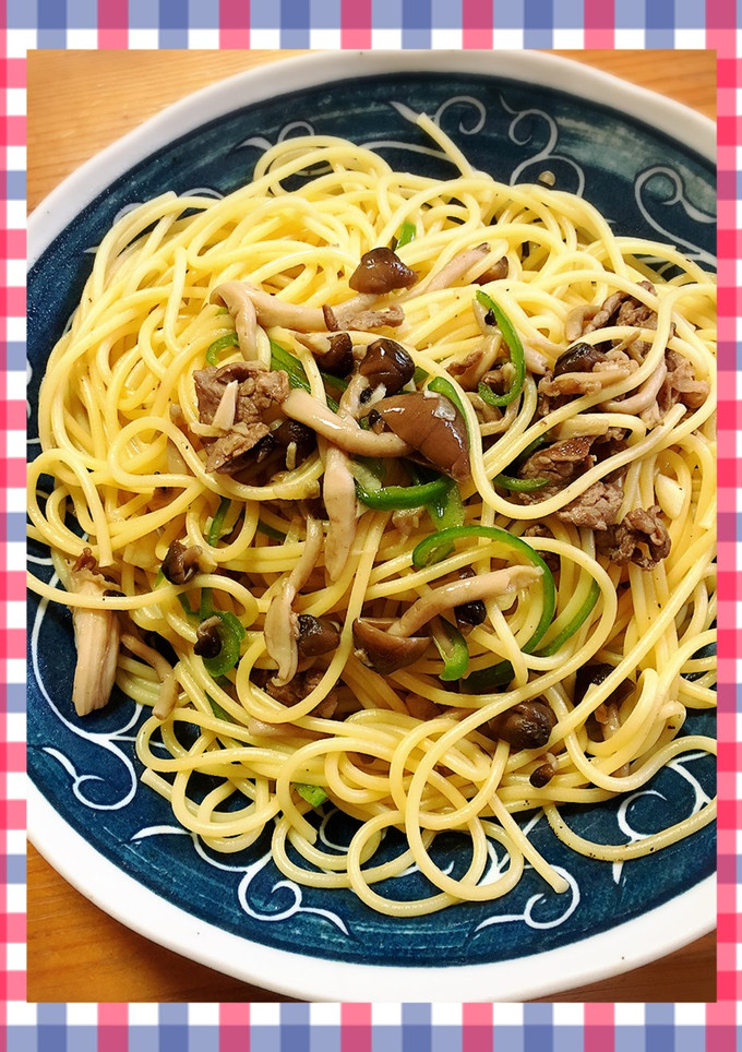 牛肉とシメジの和風スパゲティ-レシピのメイン写真