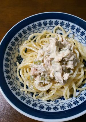 オリーブツナマヨスパ-レシピのメイン写真