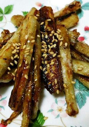 簡単⭐揚げない甘辛ゴボウ唐揚げ風-レシピのメイン写真
