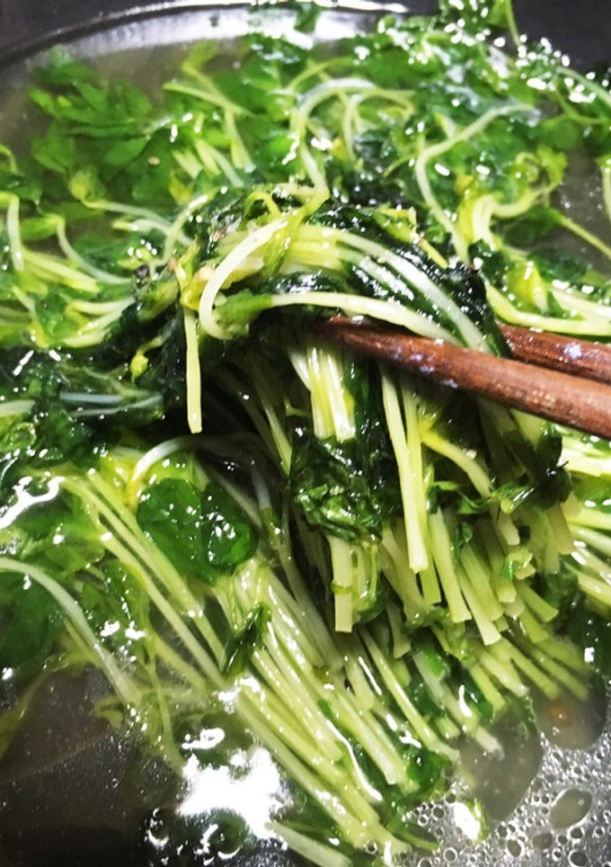 簡単、豆苗の蒸し煮-レシピのメイン写真