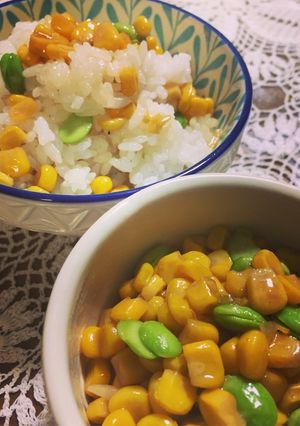 簡単うまい！無限！枝豆コーンまぜご飯-レシピのメイン写真