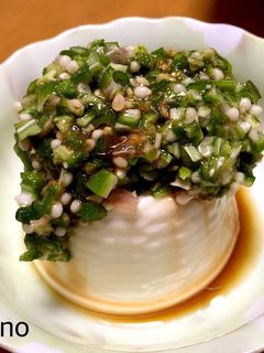 生のオクラで簡単ネバネバ冷奴◎-レシピのメイン写真