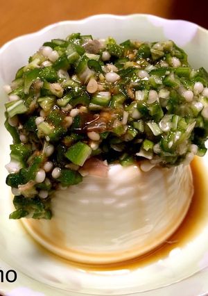 生のオクラで簡単ネバネバ冷奴◎-レシピのメイン写真