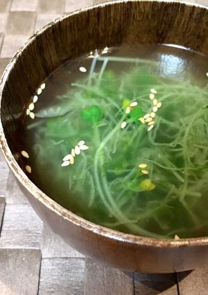 青のり・キャベツ・かいわれで緑のスープ♡-レシピのメイン写真