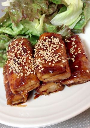 豚薄切り肉と高野豆腐のプチミルフィーユ☆-レシピのメイン写真