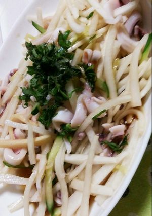 相性抜群!大根といかのさっぱりあえ-レシピのメイン写真