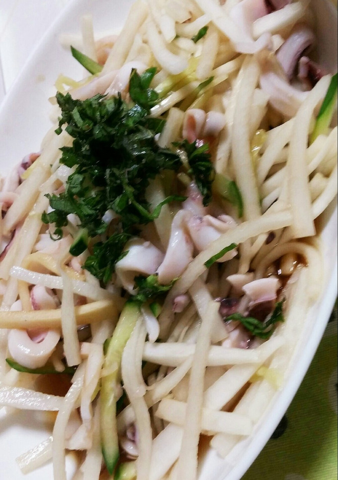 相性抜群！大根といかのさっぱりあえ-レシピのメイン写真