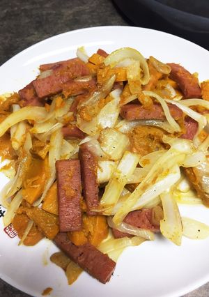 甘くないかぼちゃ消費！スパム炒め★-レシピのメイン写真
