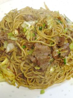 牛肉ねぎ焼きそば-レシピのメイン写真