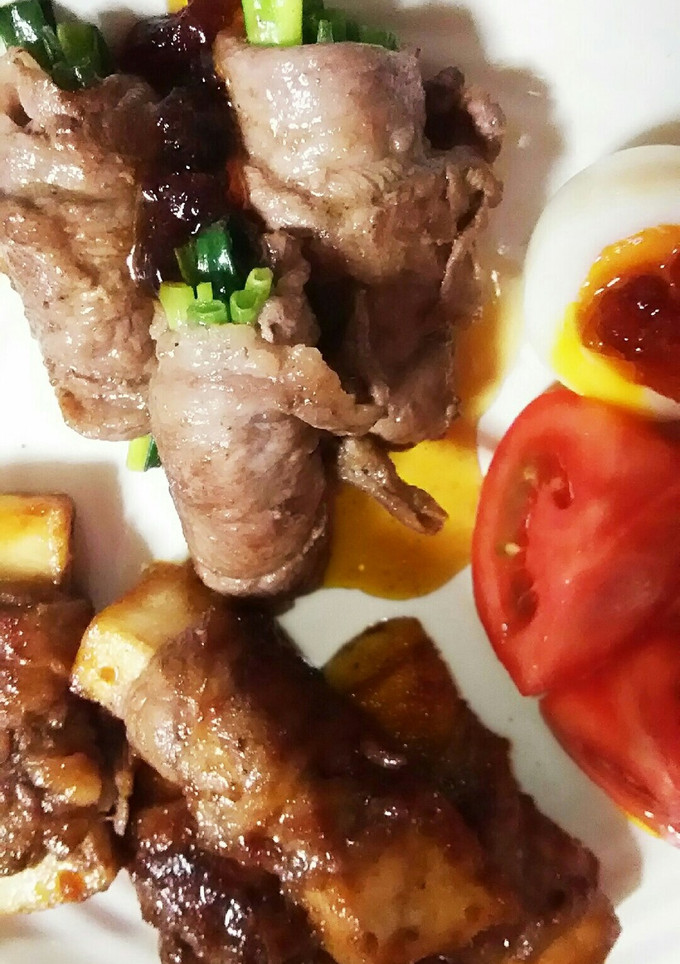牛肉巻き。二種類のタレで❗-レシピのメイン写真