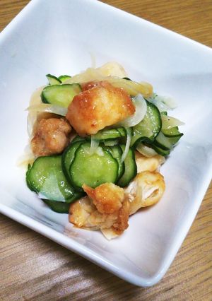 唐揚げ入りで主役級☆さっぱり酢の物-レシピのメイン写真
