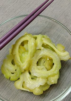 涼んでディトックス！ゴーヤの塩レモン漬け-レシピのメイン写真