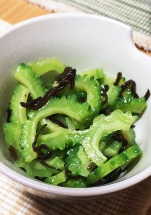 超簡単！ゴーヤの塩昆布和え-レシピのメイン写真