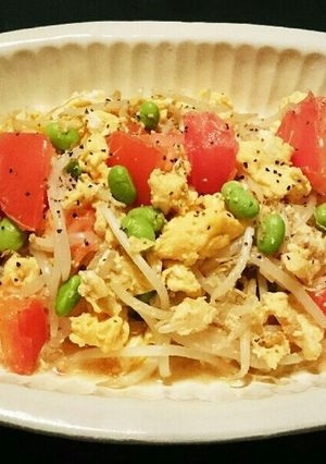 トマトともやしの卵炒め-レシピのメイン写真