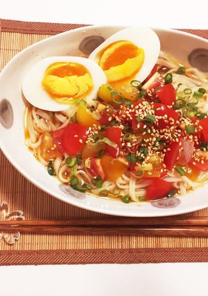 簡単さっぱりピリ辛トマト麺-レシピのメイン写真