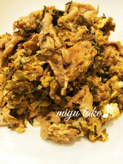 高菜と豚肉と卵の炒め物♪-レシピのメイン写真