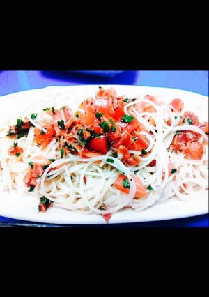 とにかく簡単トマトの冷製パスタ-レシピのメイン写真