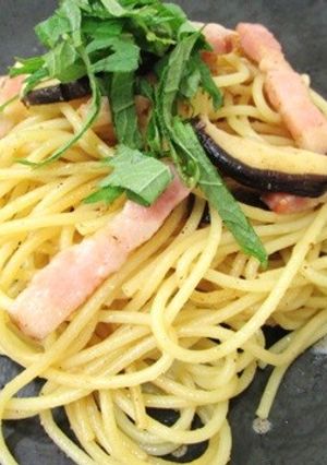 しいたけパウダーの和風パスタ-レシピのメイン写真