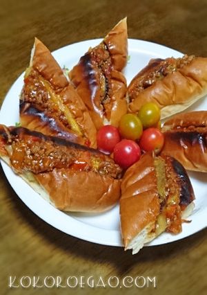 茄子とトマトのホットドック-レシピのメイン写真
