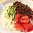夏休みランチに☆納豆ジャージャーうどん