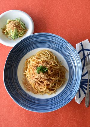 きな粉と金ごまとチーズのパスタ-レシピのメイン写真