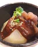 冬瓜と結びコンニャクの味噌田楽