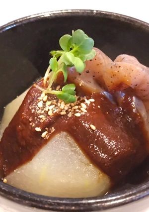 冬瓜と結びコンニャクの味噌田楽-レシピのメイン写真