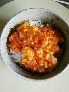 サクッと簡単♪トウモロコシのかき揚げ丼-レシピのメイン写真