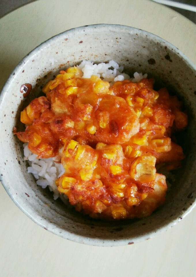 サクッと簡単♪トウモロコシのかき揚げ丼-レシピのメイン写真
