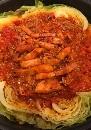 巻かないロールキャベツの、トマト煮込み！-レシピのメイン写真