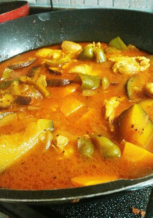 ルーなし♪夏野菜のチキンカレースープ♪-レシピのメイン写真